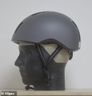 The Halfords Urban was rated as the least safe helmet with a rating of 1.34 out of five