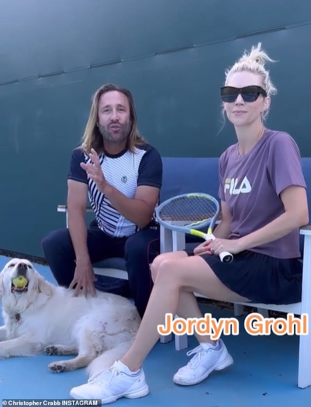 Jordyn features in Chris' Instagram videos, with the coach describing her as an 