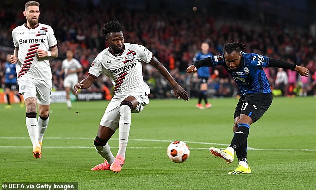 Lookman was unplayable as he helped his team beat previously unbeaten Bayer Leverkusen by scoring the first hat-trick in a major European final since 1975