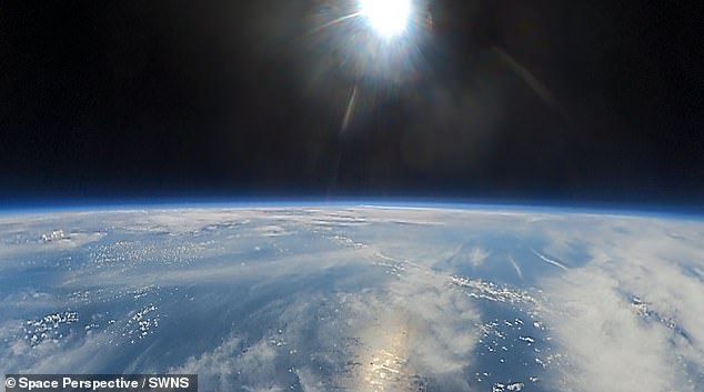 Spacecraft Neptune took this image to show the view from its highest altitude of 100,000 feet