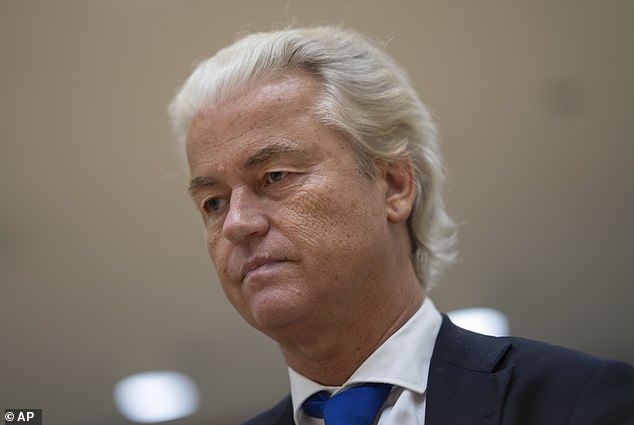 Geert Wilders, who leads a far-right party that currently dominates the Dutch government