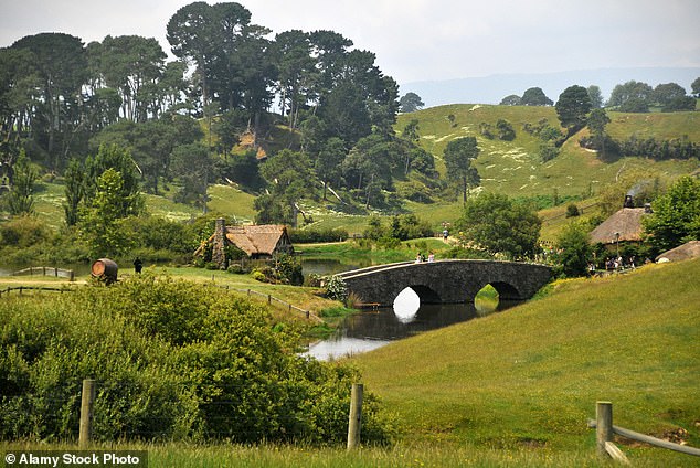 Pictured: The Hobbiton film set, North Island, New Zealand. The country ranks second on the Global Peace Index and has long been admired for its nonpartisan approach to conflict.