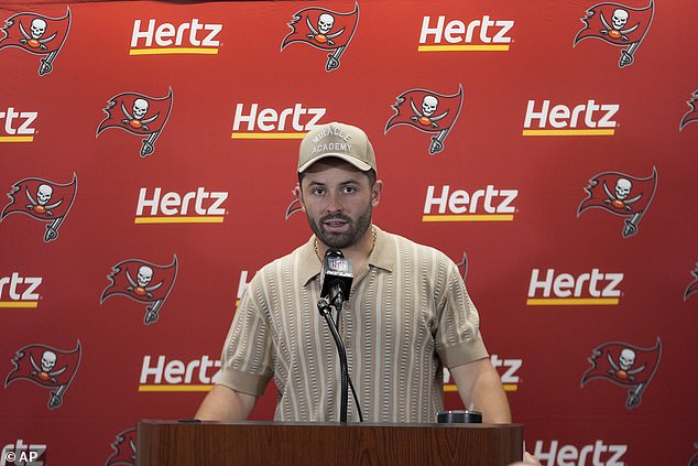 Baker Mayfield has since taken over as the Buccaneers' quarterback and noted the differences