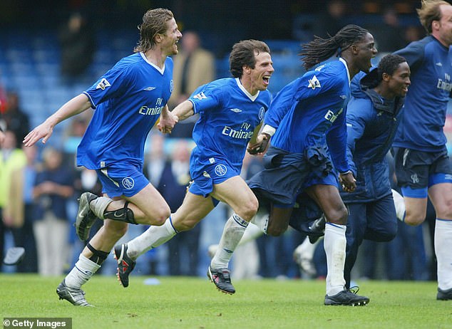 Zola played three seasons at Chelsea towards the end of his career, helping them reach the semi-finals of the Champions League