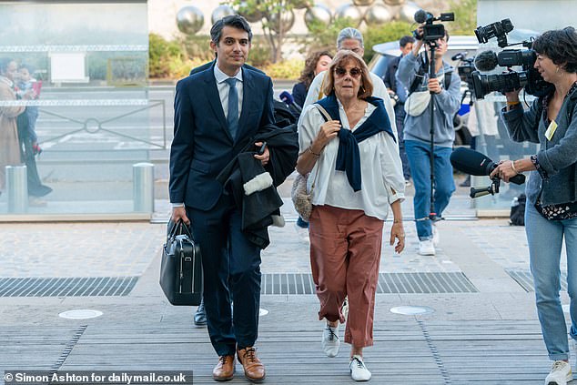 Lionel Rodriguez, 43, was on trial for the rape of Gisele Pelicot (pictured with her lawyer outside court this morning)