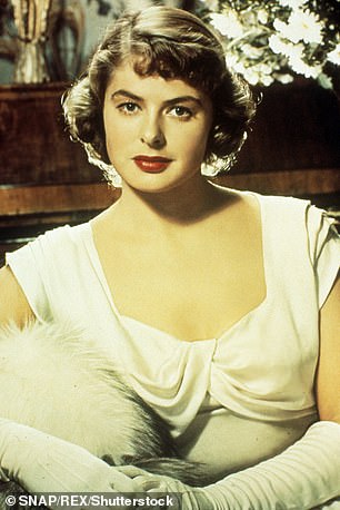 A golden girl: Ingrid was born in Sweden and conquered Hollywood with her great looks and screen charisma. Seen in 1948