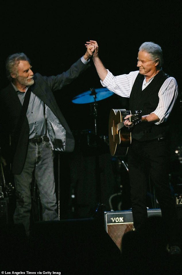 Souther took the stage with Don Henley earlier this year during a January concert at the Kia Forum in Inglewood, California