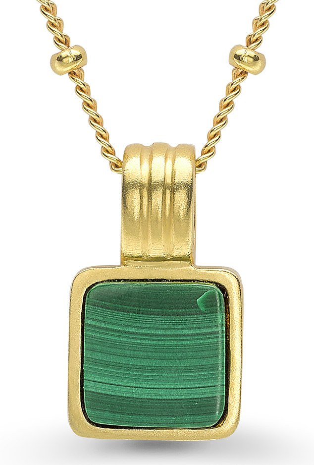 Malachite necklace, £105, missoma.com