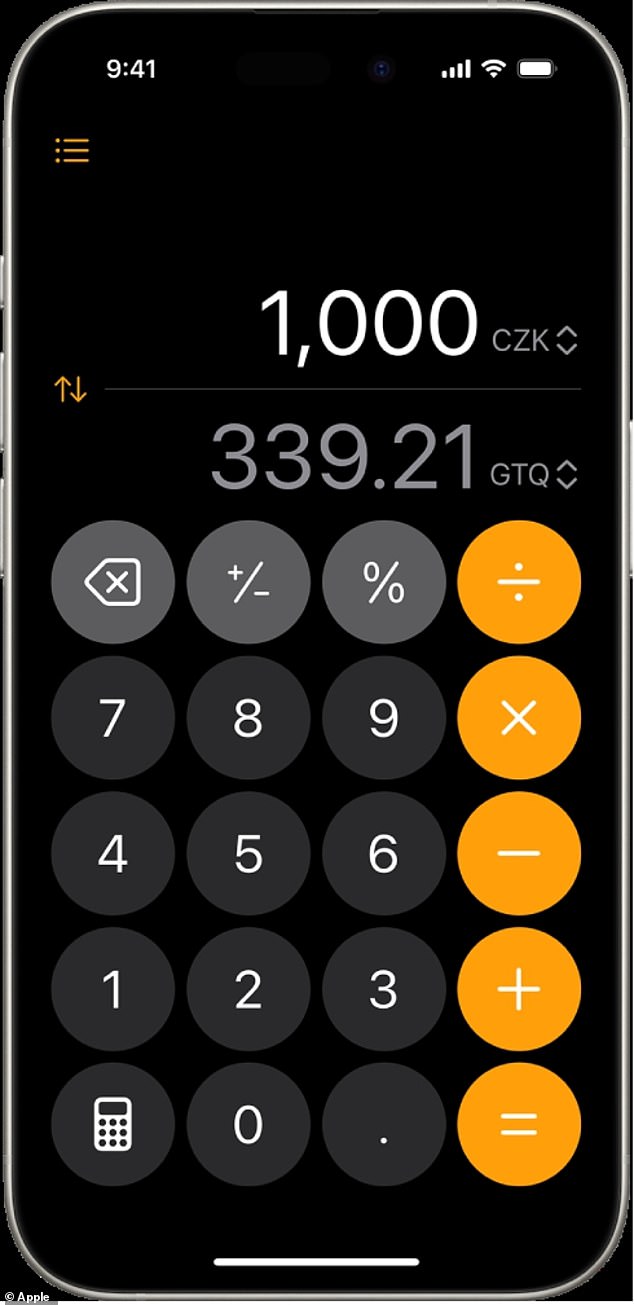 The OS also includes a travel hack. The Calculator app now converts currency, time, speed and measurements