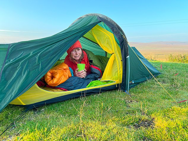 McCall spent a lot of time wild camping in the Highlands during her trip