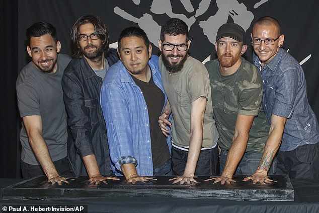 Linkin Park's new line-up also saw Colin Brittain replace Rob Bourdon (second from left) as drummer, who he said had 