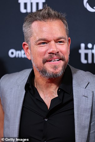 Dr. Antell believes that 'eyelid surgery has been performed' on celebrities such as Matt Damon (pictured) and supermodel Gisele Bundchen