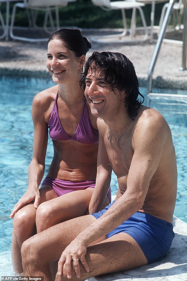 Past Love: Dustin was previously married to Anne Byrne from 1969-1980 (photo 1975)