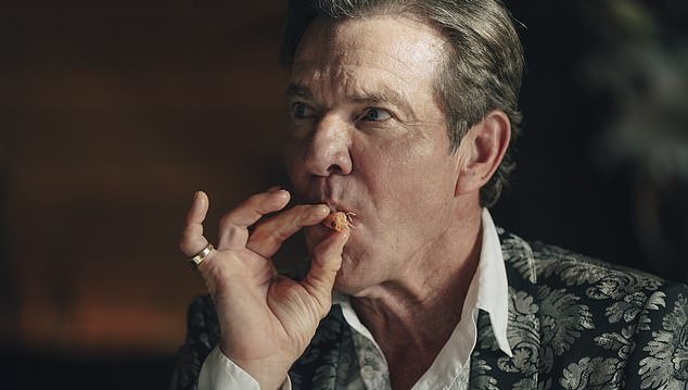 Dennis Quaid stars as Harvey in The Substance, now in theaters