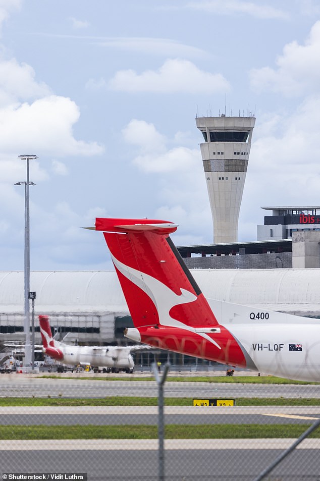 Qantas said a technical issue was responsible for the cancellation and that new flights were being arranged for passengers (stock image)