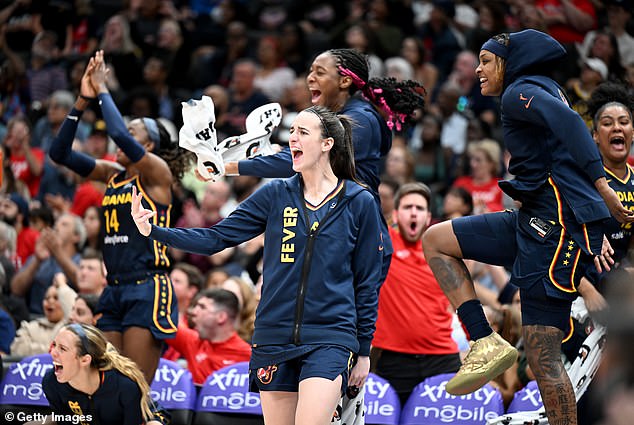 Clark had a mostly quiet evening, as the Fever had already advanced to the WNBA playoffs