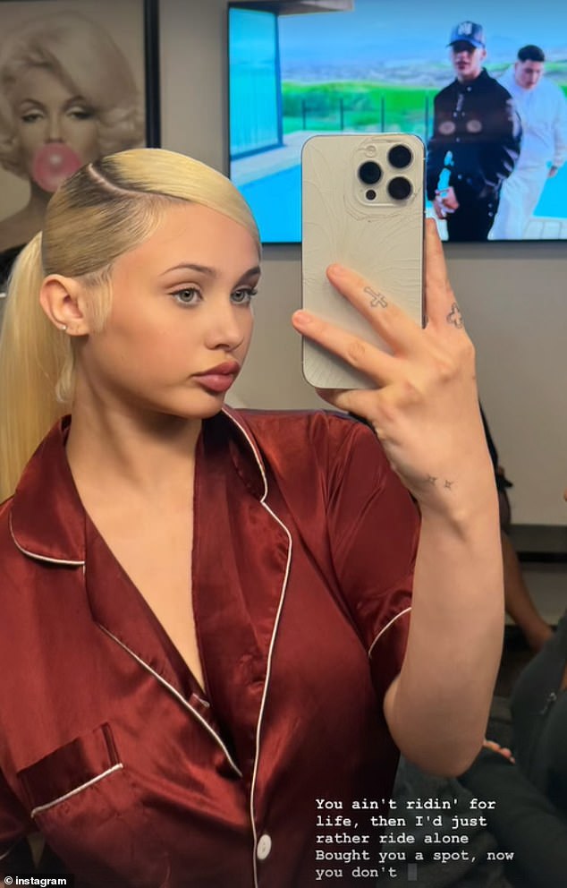 She is a popular figure on social media, sharing her life with 4.9 million followers on TikTok and 2 million followers on Instagram. On Thursday, she also took to her Stories in a pyjama snap