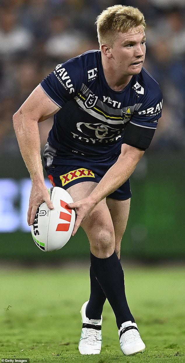 Tom Dearden's game has been taken to the next level as he flourishes under the coaching of James Maloney (pictured, in action against the Knights)