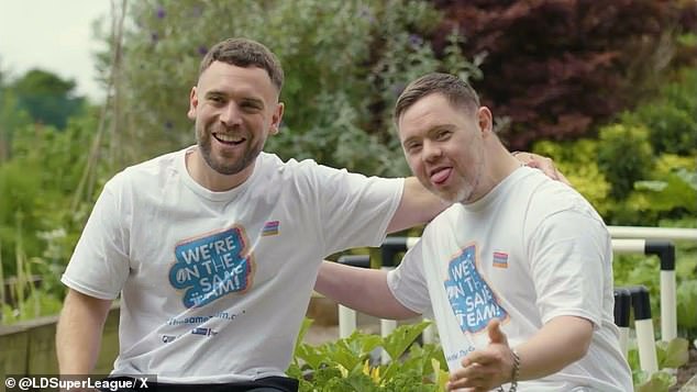 Craig Thomason (left) has been a champion for his brother Oliver (right) as he helped create the Learning Disability Super League so he could play the game he loves.