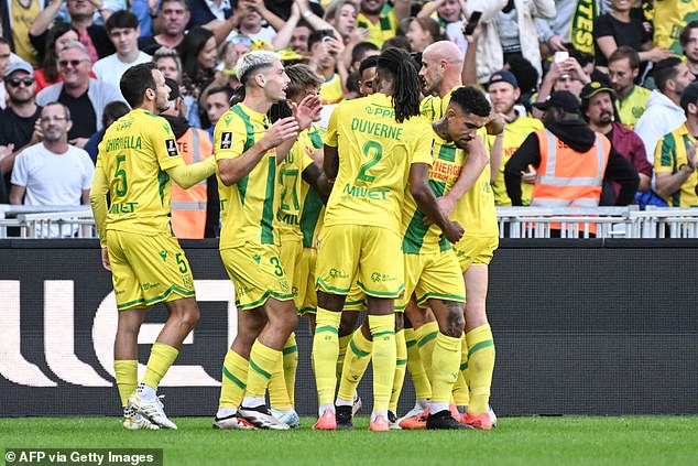 Nantes are currently fifth in Ligue 1 after taking seven points from their opening four games