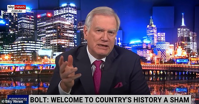 Andrew Bolt described the speech as 'the most unwelcome welcome' he had ever heard