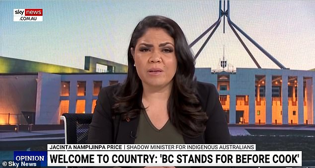 Jacinta Nampijinpa Price tells Sky News she is 'over' the Welcome to Country campaign