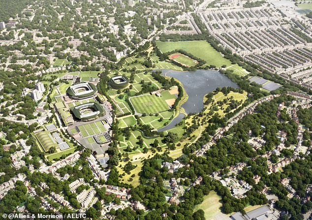 In total, the AELTC will now open 27 hectares of parkland to the public and build 39 new tennis courts at Wimbledon Park and Wimbledon Park Golf Club