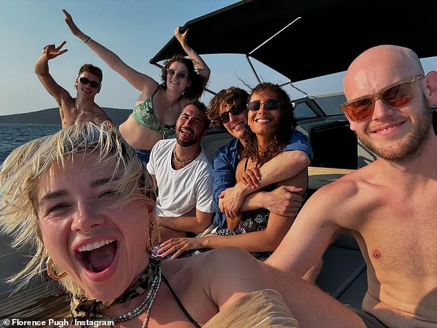 Florence enjoyed a luxury yacht cruise during her holiday in Turkey and was seen embracing the windy conditions