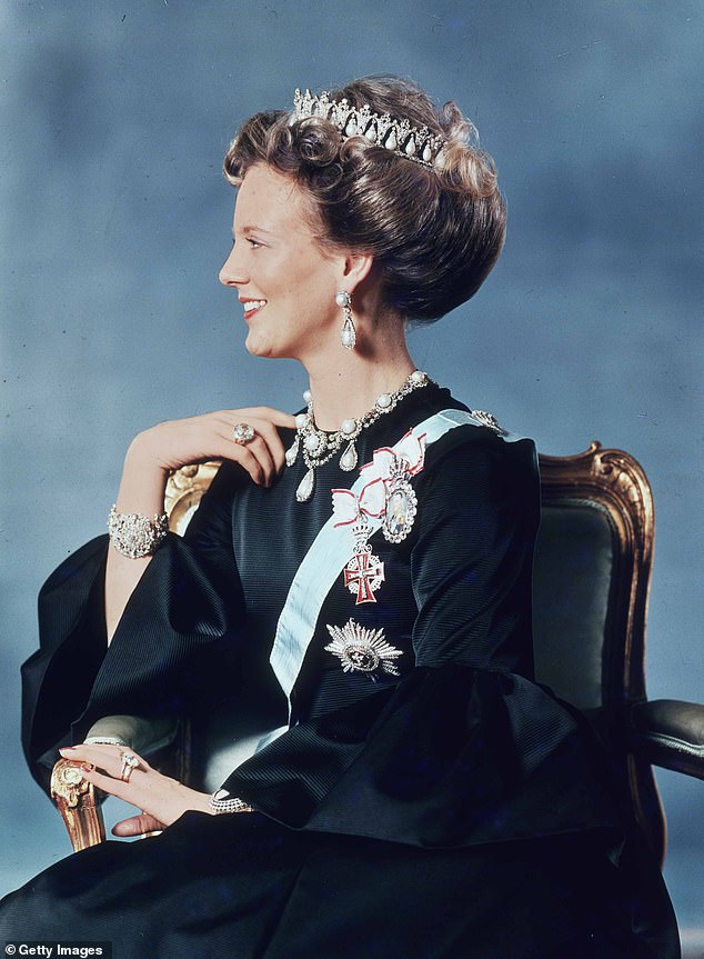 Margrethe II was the eldest of the three daughters of King Frederick IX of Denmark and succeeded him to the throne in 1972.