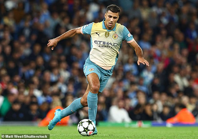 Rodri could play up to 73 games in a packed campaign for the Premier League champions