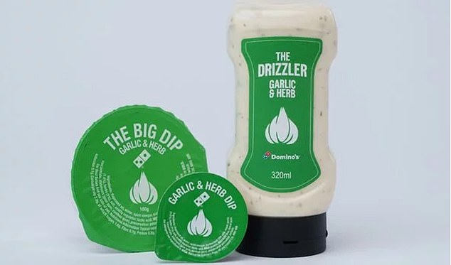 One of the products known to be made with the contaminated mustard powder is Domino's Garlic and Herb Dip.