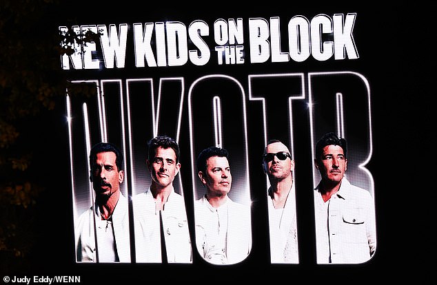 NKOTB made a big splash announcing their event, arriving in a double-decker bus leading a caravan of mobile billboards announcing their presence.