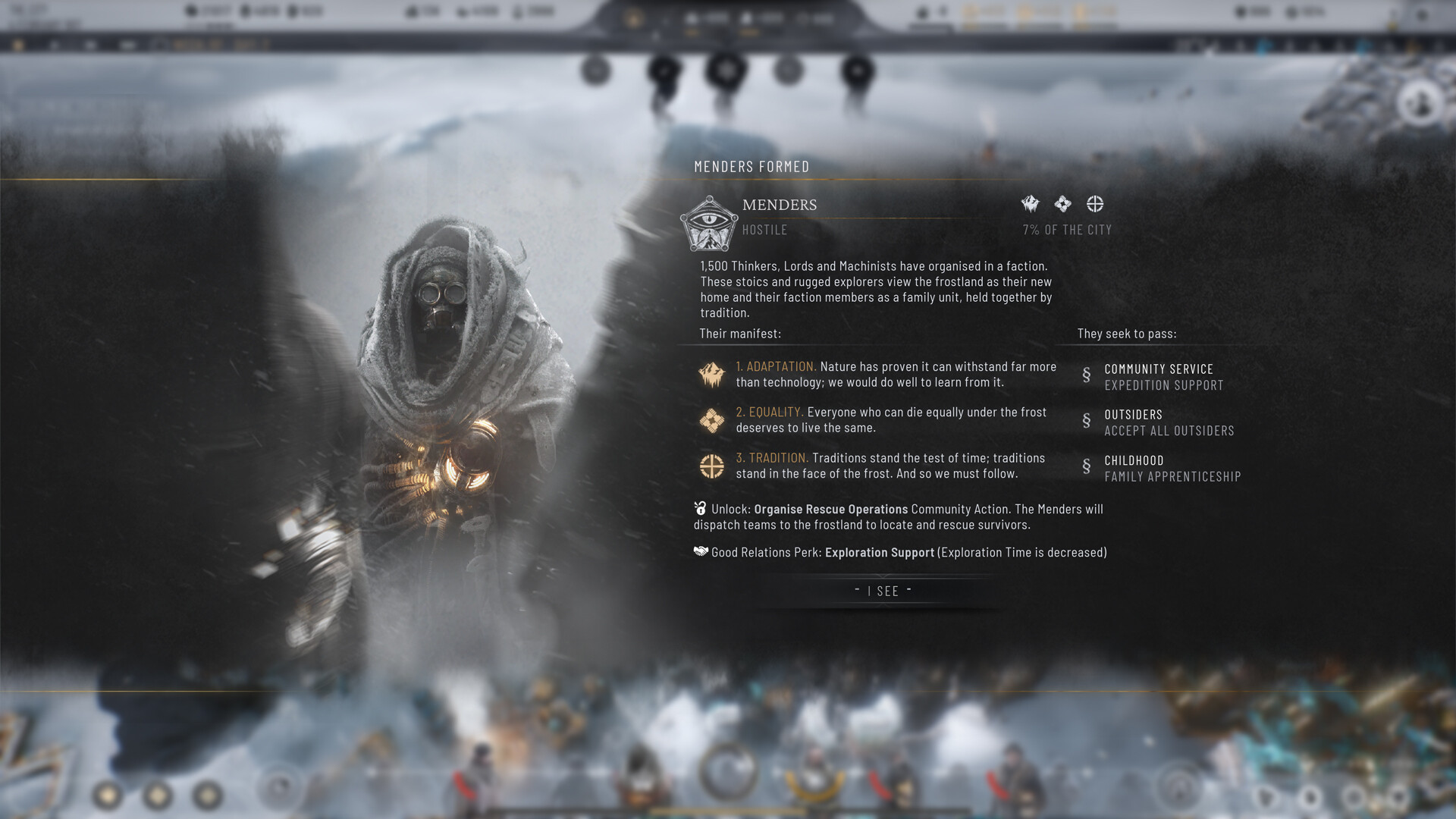 A new, hostile faction is born in Frostpunk 2