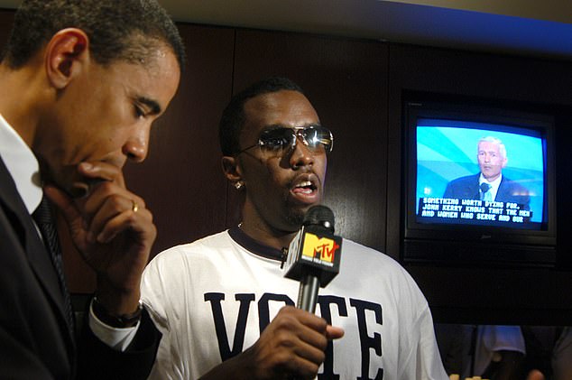 During his MTV interview with Diddy, Obama praised 'Puff Daddy for all the work he's done' to get the vote before the 2004 presidential election