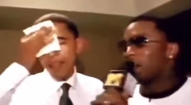 During their conversation, Obama and Diddy joke about 