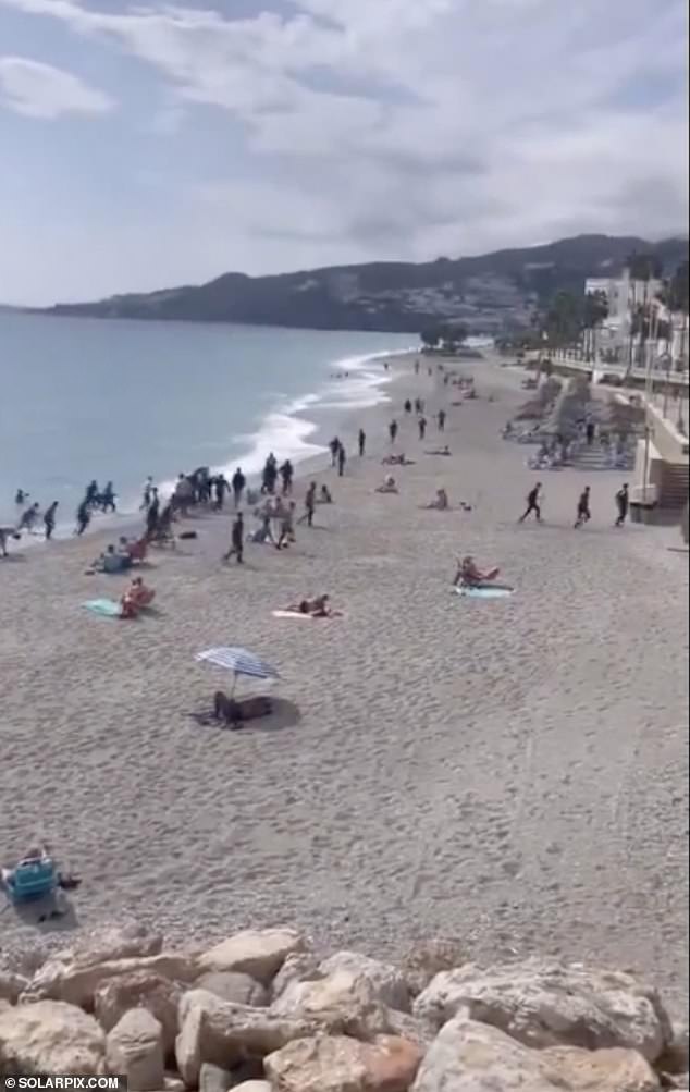 It is widely believed that around 40 migrants disembarked from the boat that reached Nerja yesterday