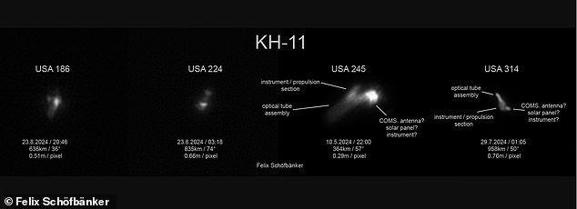 Another satellite, the KH-11, was also captured. This was the first satellite to provide real-time information to officials.