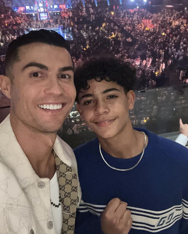 Cristiano Jr (right) is a talented footballer and has played for several elite clubs