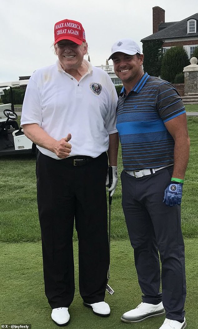 Feely once played golf with Trump in 2020 and called it an 'honor'