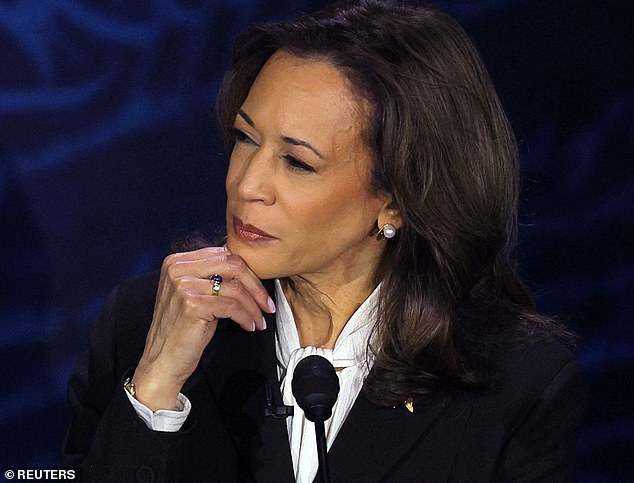 Harris appeared confused by the bizarre claim and even laughed when the moderator fact-checked the former president