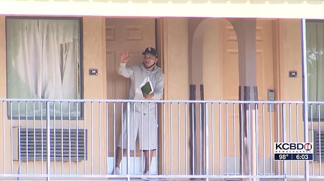 Delarosa did not comply with police orders, but did step out of his room waving a Bible in the air