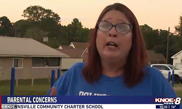 Kimberly Chappell, a concerned parent, told KNOE News: 'We as parents deserve to know what's going on in our school'