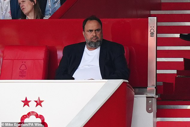 Forest owner Evangelos Marinakis (pictured) wants to guide the club back to Europe