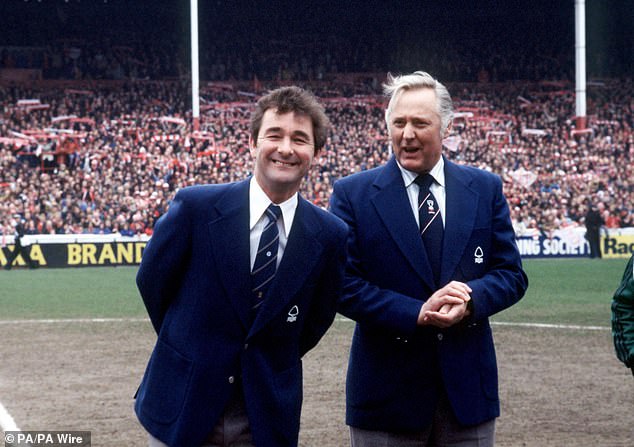 Legendary Forest manager Brian Clough (left) previously led the club to European success