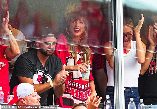 Swift attended both of Kelce's first two NFL games as she enjoys a break from her Eras Tour