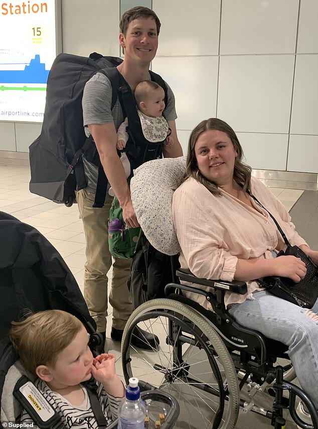 Now Amy is a paraplegic, she can barely speak and has constant support from caregivers and family, but her mind is still active with thoughts (pictured today)