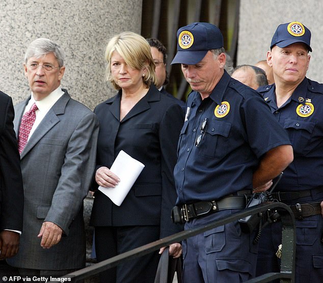 Martha Stewart always maintained her innocence and managed to salvage her reputation, but her friendship with Garten, 76, never recovered. Stewart is pictured outside court in July 2004