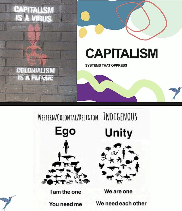 Osmond-Jones was accused of leaking slides from a presentation posted on the firm's intranet which suggested that 'capitalism was a system of oppression that could be compared to a disease'