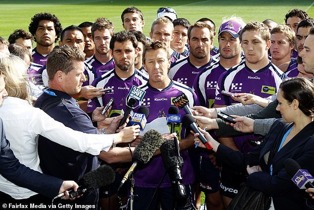 While the Melbourne Storm presented a united front at home, players who had left the club were left to fend for themselves