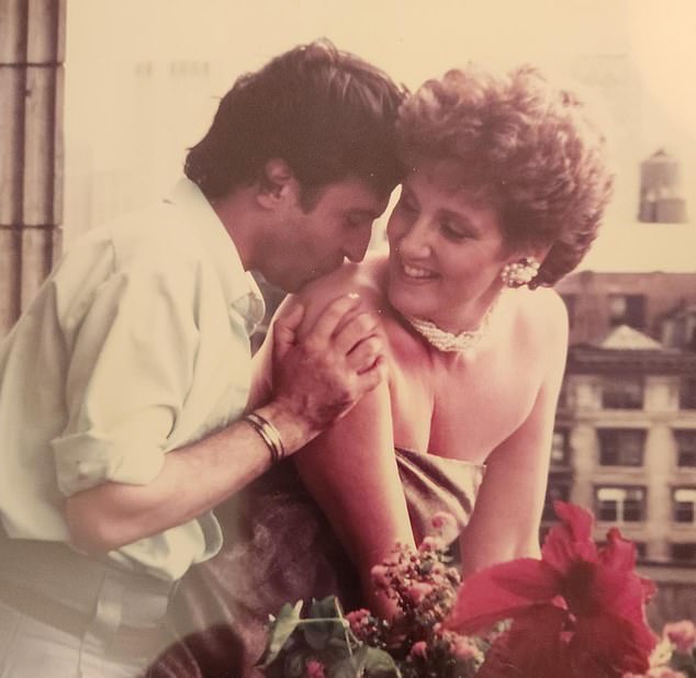 Mary Lou and Nicky are pictured in 1983, the year they became a couple